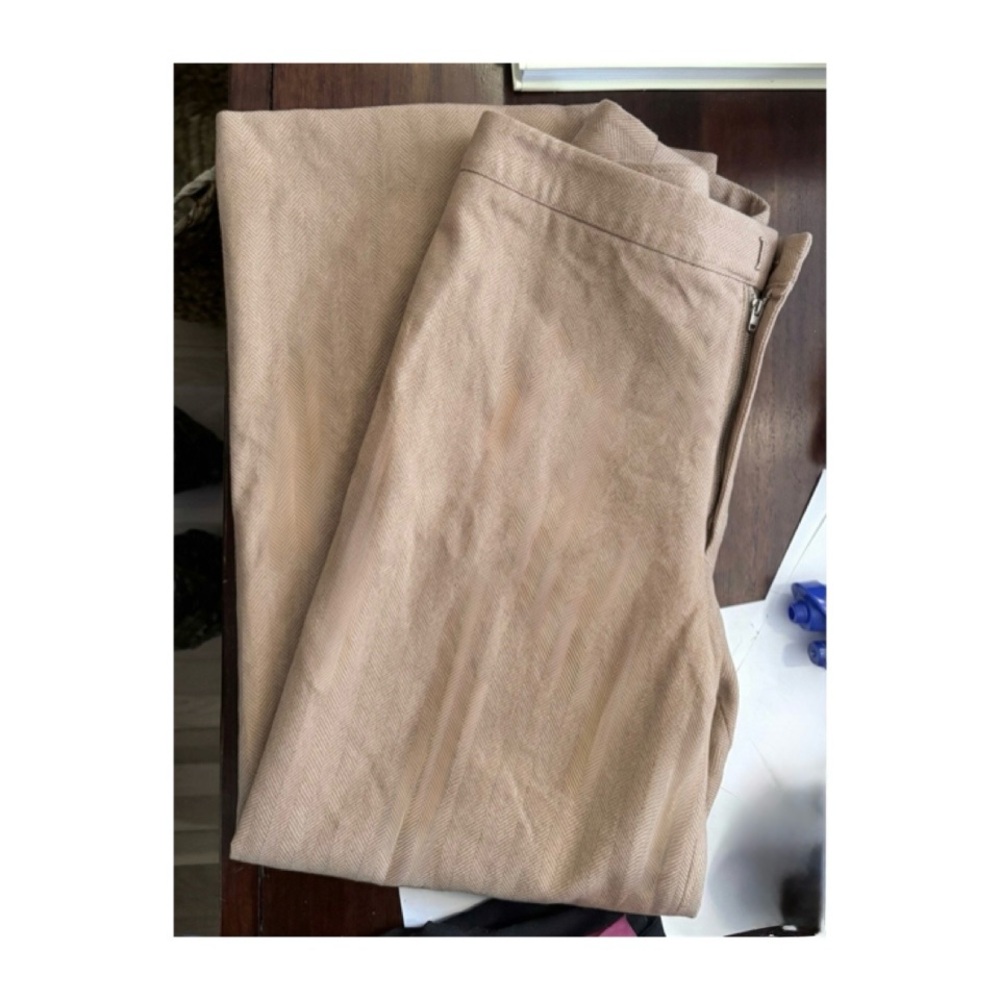 Saks Fifth Avenue Herringbone Trouser Wide leg